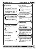 Preview for 20 page of Micon M 1500 Series Operating Instructions Manual