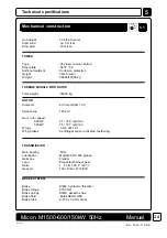 Preview for 37 page of Micon M 1500 Series Operating Instructions Manual