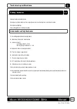 Preview for 39 page of Micon M 1500 Series Operating Instructions Manual