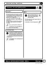 Preview for 40 page of Micon M 1500 Series Operating Instructions Manual