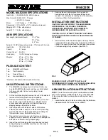 Preview for 2 page of MICRO-AIR MAE2200 Owner'S Manual