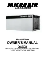 Preview for 1 page of MICRO-AIR MT800 Owner'S Manual