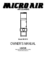 MICRO-AIR OM 3510 Owner'S Manual preview