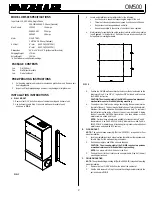 Preview for 2 page of MICRO-AIR OM 500 Owner'S Manual