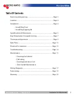 Preview for 3 page of Micro Matic MDD23W Series Installation, Use & Maintenance Manual