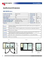 Preview for 6 page of Micro Matic MDD23W Series Installation, Use & Maintenance Manual