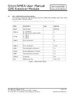 Preview for 6 page of Micro Modular Technologies Orion NMEA User Manual