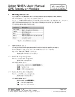 Preview for 11 page of Micro Modular Technologies Orion NMEA User Manual