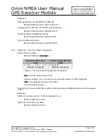 Preview for 14 page of Micro Modular Technologies Orion NMEA User Manual