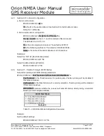 Preview for 15 page of Micro Modular Technologies Orion NMEA User Manual