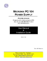 Micro Technic MICRONIX PC/104 PV-5120 Installation And User Manual preview