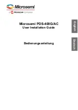 Microchip Technology Microsemi PDS-408G/AC User'S Installation Manual preview