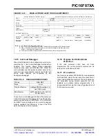 Preview for 159 page of Microchip Technology PIC16F87XA Datasheet