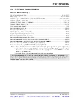 Preview for 175 page of Microchip Technology PIC16F87XA Datasheet