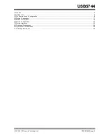 Preview for 3 page of Microchip Technology USB5744 Manual