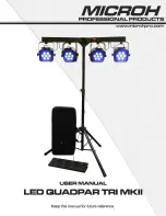 Microh LED Quadpar TRI MKII User Manual preview