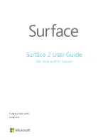 Microsoft Surface-2 User Manual preview