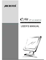 Microtek C788 User Manual preview