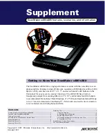 Microtek ScanMaker s380 Supplement Manual preview