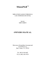 Microwave Monolithics Incorporated MicroPLB MBT-040600 Owner'S Manual preview