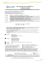 Preview for 69 page of Midea CLIVET CRISTALLO Instruction Manual For Installation, Use And Maintenance