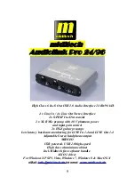 Preview for 8 page of Miditech Audiolink Pro 24/96 User Manual