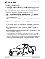 Preview for 8 page of Midland MXT400 Ownsers Manual