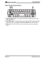 Preview for 12 page of Midland MXT400 Ownsers Manual