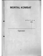 Preview for 5 page of Midway Mortal Kombat Operation Manual