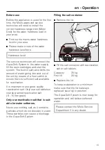 Preview for 15 page of Miele professional Aqua-Soft-System PG 8597 Operating Instructions Manual