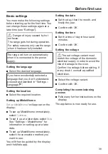 Preview for 39 page of Miele 11 919 010 Operating Instructions Manual