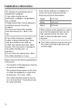 Preview for 70 page of Miele CM 5310, CM 5410, CM 5510, CM 5710 Operating Instructions Manual