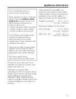 Preview for 27 page of Miele DA 239-3 Operating And Installation Instructions