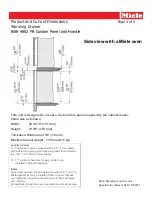 Preview for 4 page of Miele ESW 4802 FB Dimension Manual