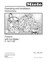 Preview for 1 page of Miele F 1411 SF Operating And Installation Instructions