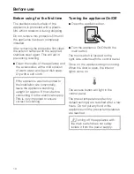 Preview for 10 page of Miele F 1411 SF Operating And Installation Instructions