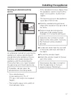 Preview for 57 page of Miele F 1411 SF Operating And Installation Instructions