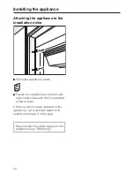 Preview for 60 page of Miele F 1411 SF Operating And Installation Instructions