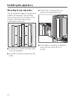 Preview for 62 page of Miele F 1411 SF Operating And Installation Instructions