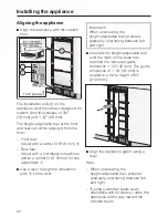 Preview for 60 page of Miele F 1411 Vi Operating And Installation Instructions