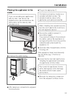 Preview for 69 page of Miele F 1471 Vi Operating And Installation Instructions