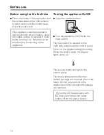 Preview for 10 page of Miele F 1471 Vi Operating And Installation Manual