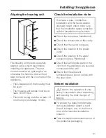 Preview for 61 page of Miele F 1471 Vi Operating And Installation Manual