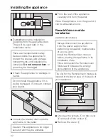 Preview for 62 page of Miele F 1471 Vi Operating And Installation Manual