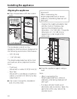 Preview for 68 page of Miele F 1471 Vi Operating And Installation Manual