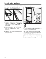 Preview for 70 page of Miele F 1471 Vi Operating And Installation Manual