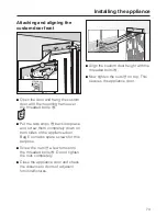 Preview for 73 page of Miele F 1471 Vi Operating And Installation Manual