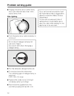 Preview for 50 page of Miele F 1472 Vi Operating And Installation Instructions