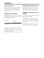 Preview for 70 page of Miele F 1472 Vi Operating And Installation Instructions