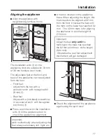 Preview for 77 page of Miele F 1472 Vi Operating And Installation Instructions